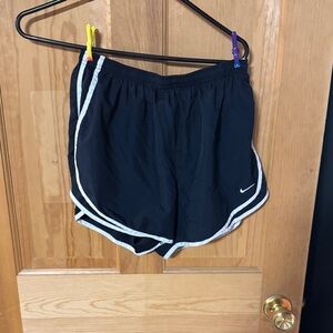 Nike Women's Navy and White Athletic Shorts